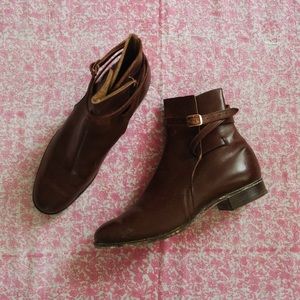 Vintage 1940s Leather Riding Boots
